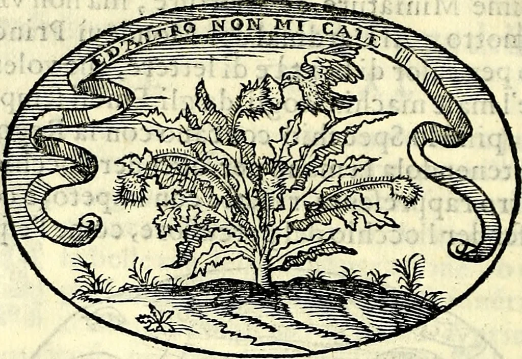 An illustration from Delle imprese trattato, 1592, leaf 135