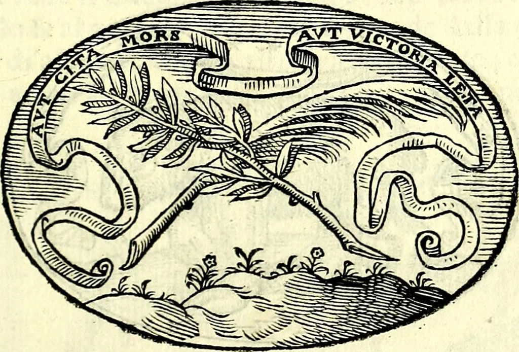 An illustration from Delle imprese trattato, 1592, leaf 162