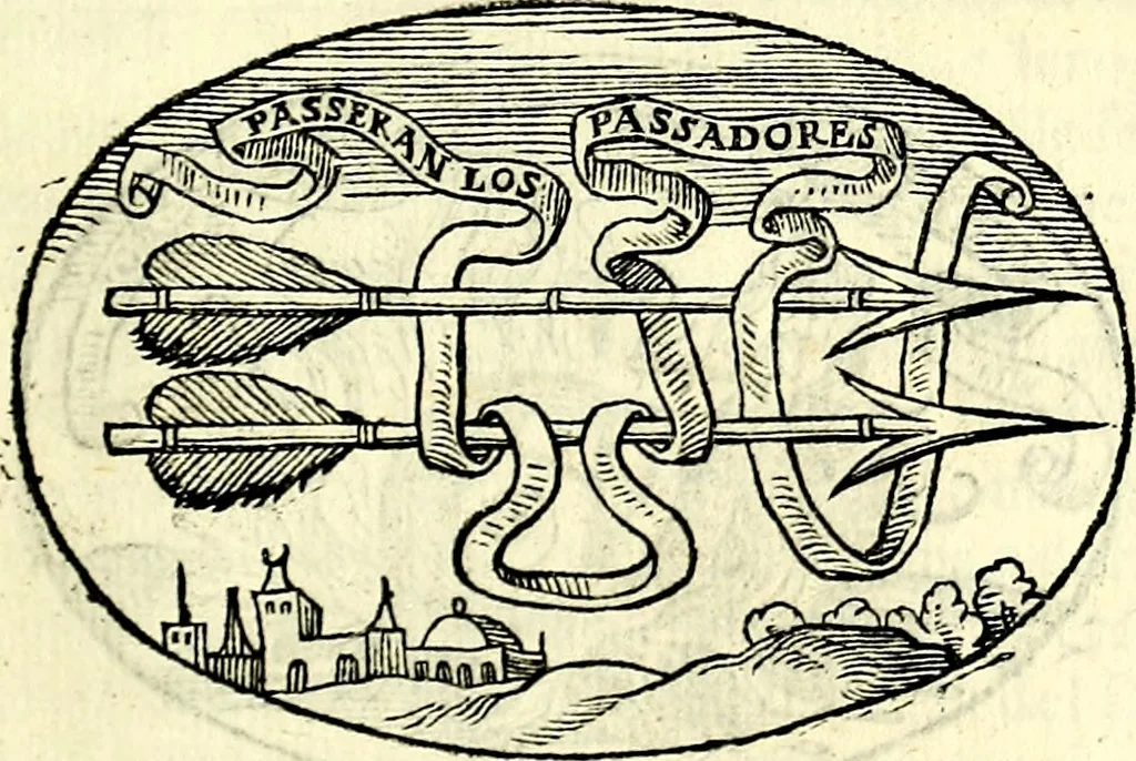 An illustration from Delle imprese trattato, 1592, leaf 166