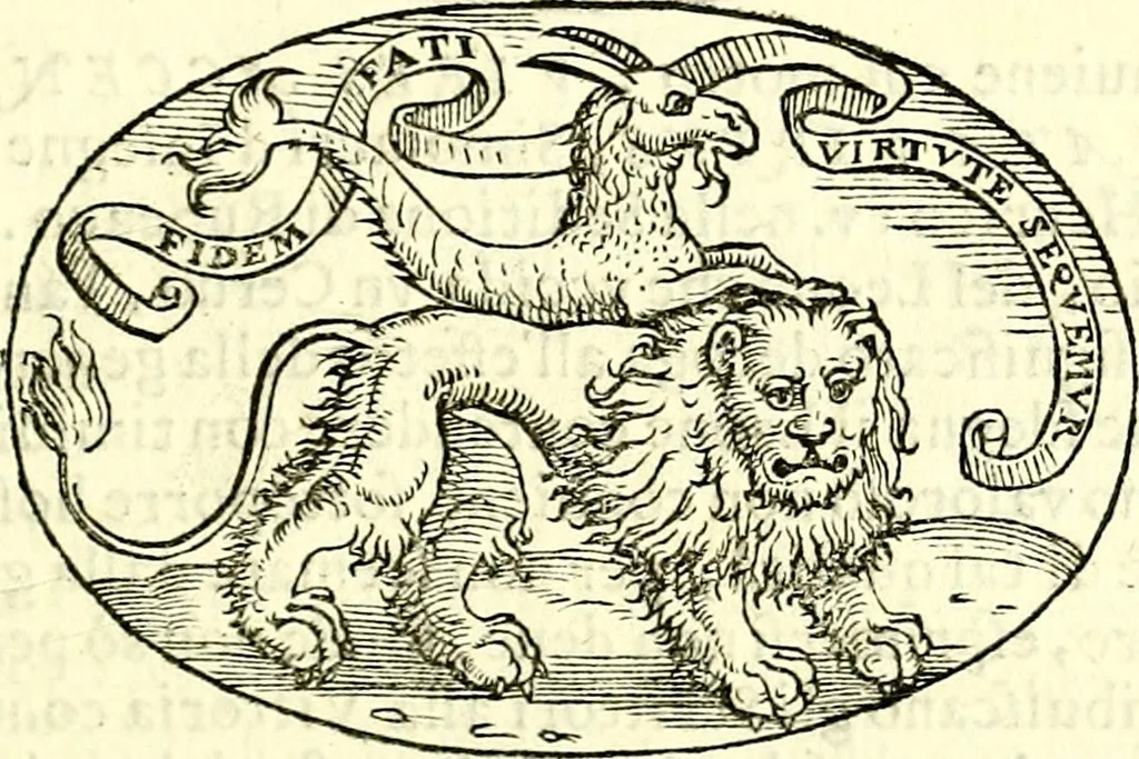 An illustration from Delle imprese trattato, 1592, leaf 252
