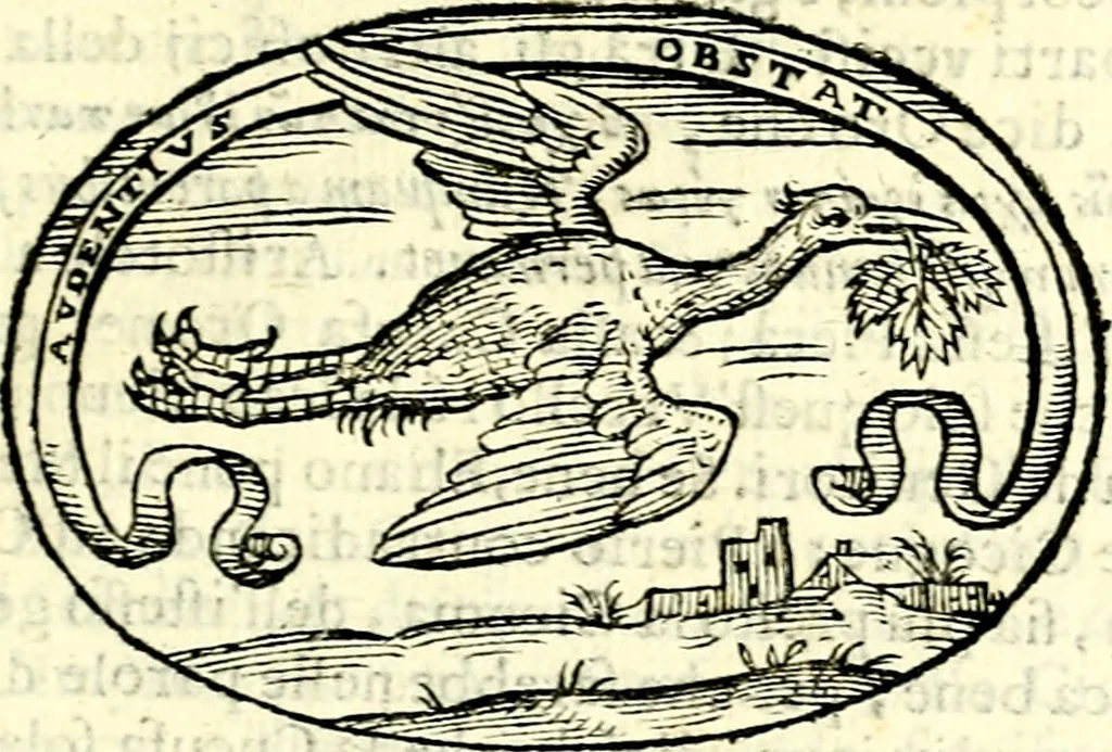 An illustration from Delle imprese trattato, 1592, leaf 456