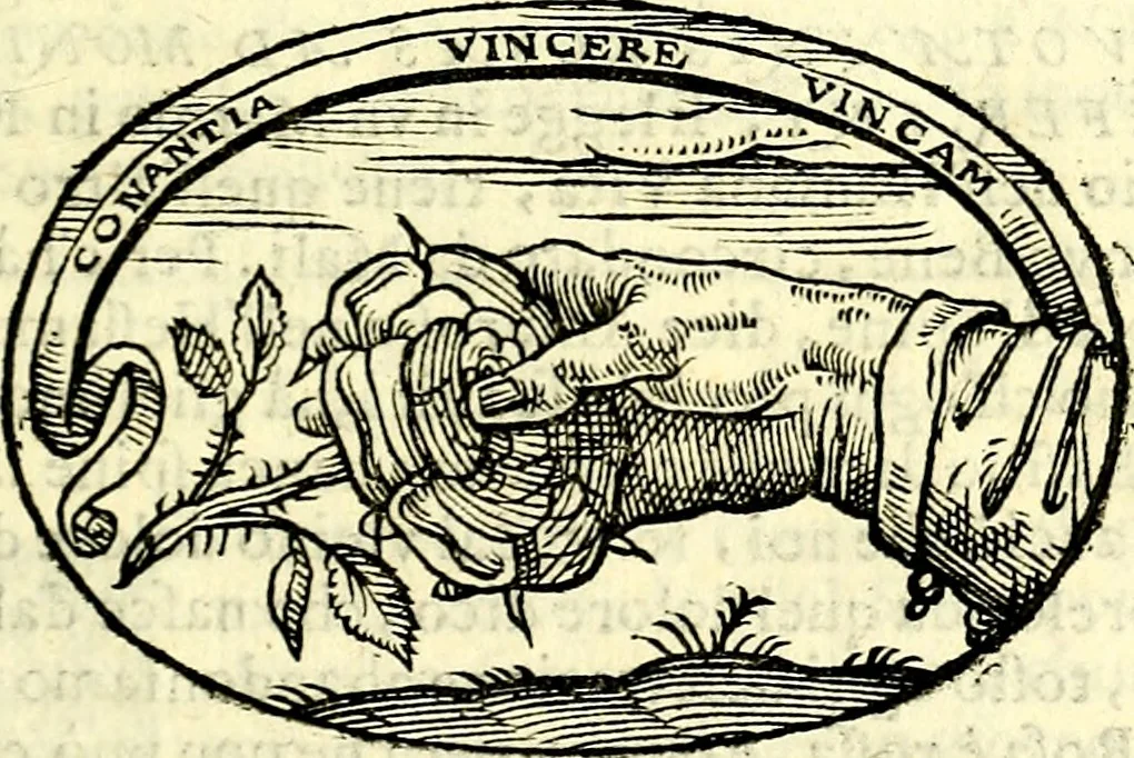 An illustration from Delle imprese trattato, 1592, leaf 486