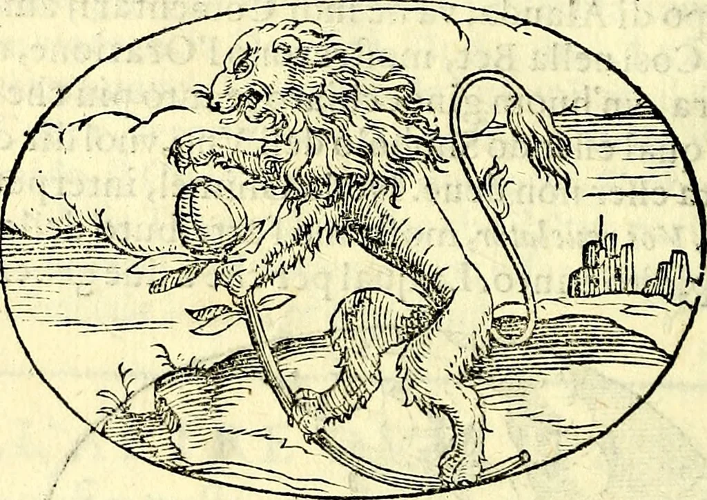 An illustration from Delle imprese trattato, 1592, leaf 517