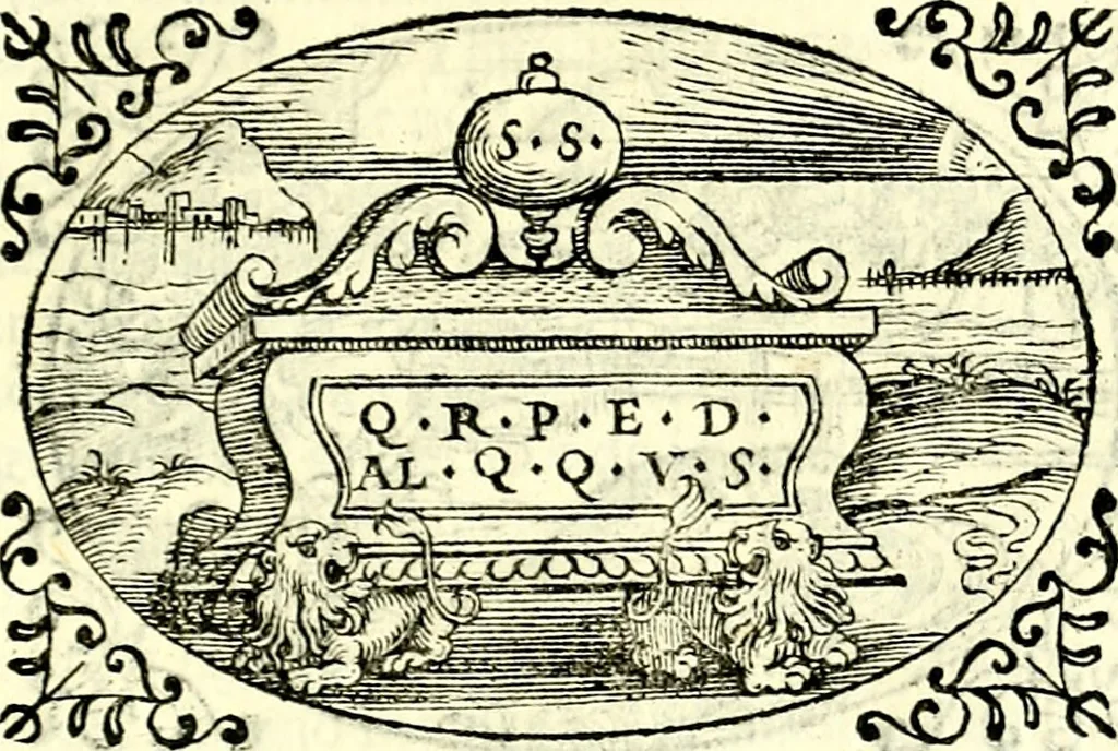 An illustration from Delle imprese trattato, 1592, leaf 546