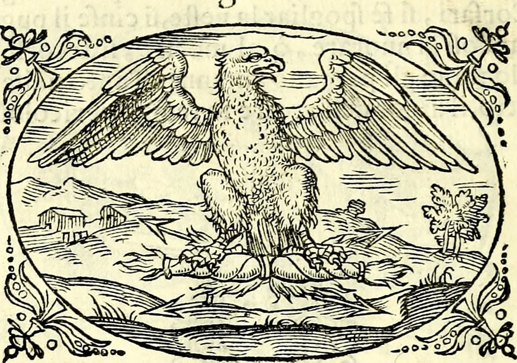 An illustration from Delle imprese trattato, 1592, leaf 605