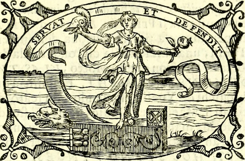 An illustration from Delle imprese trattato, 1592, leaf 608