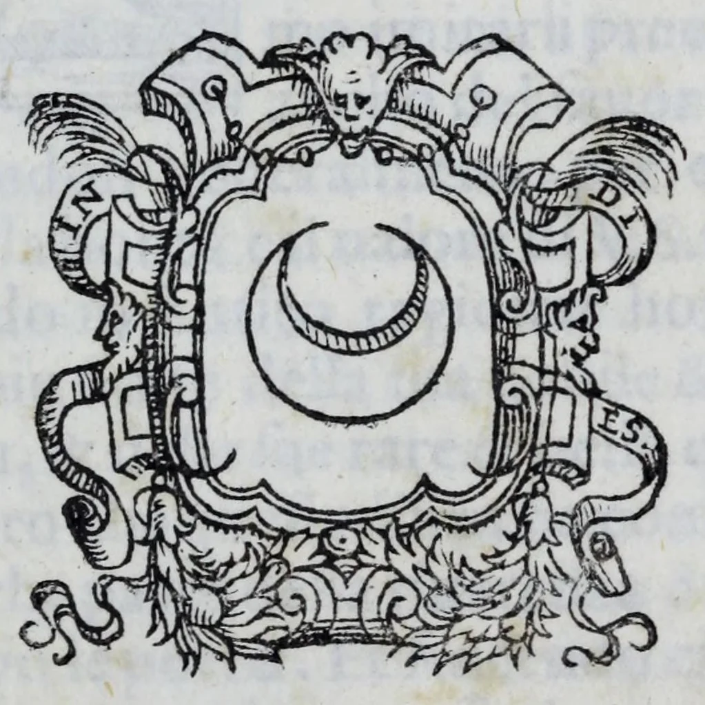 An illustration from Delle lettere di m. Pietro Bembo ... primo[-secondo] volvme, 1560, leaf 5