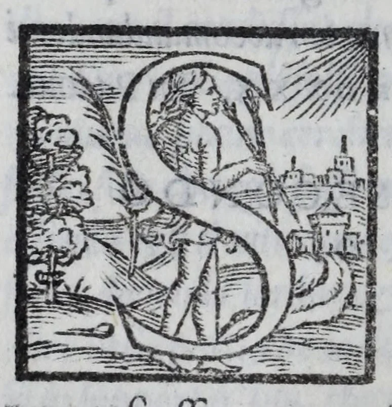 An illustration from Delle lettere di m. Pietro Bembo ... primo[-secondo] volvme, 1560, leaf 80