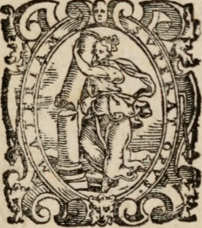 An illustration from Delle lettere facete et piacevoli di diversi huomini grandi et chiari & begli ingegni, 1601, leaf 6