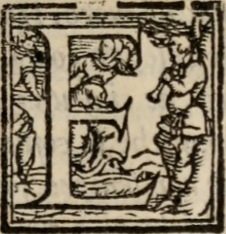 An illustration from Delle lettere facete et piacevoli di diversi huomini grandi et chiari & begli ingegni, 1601, leaf 8