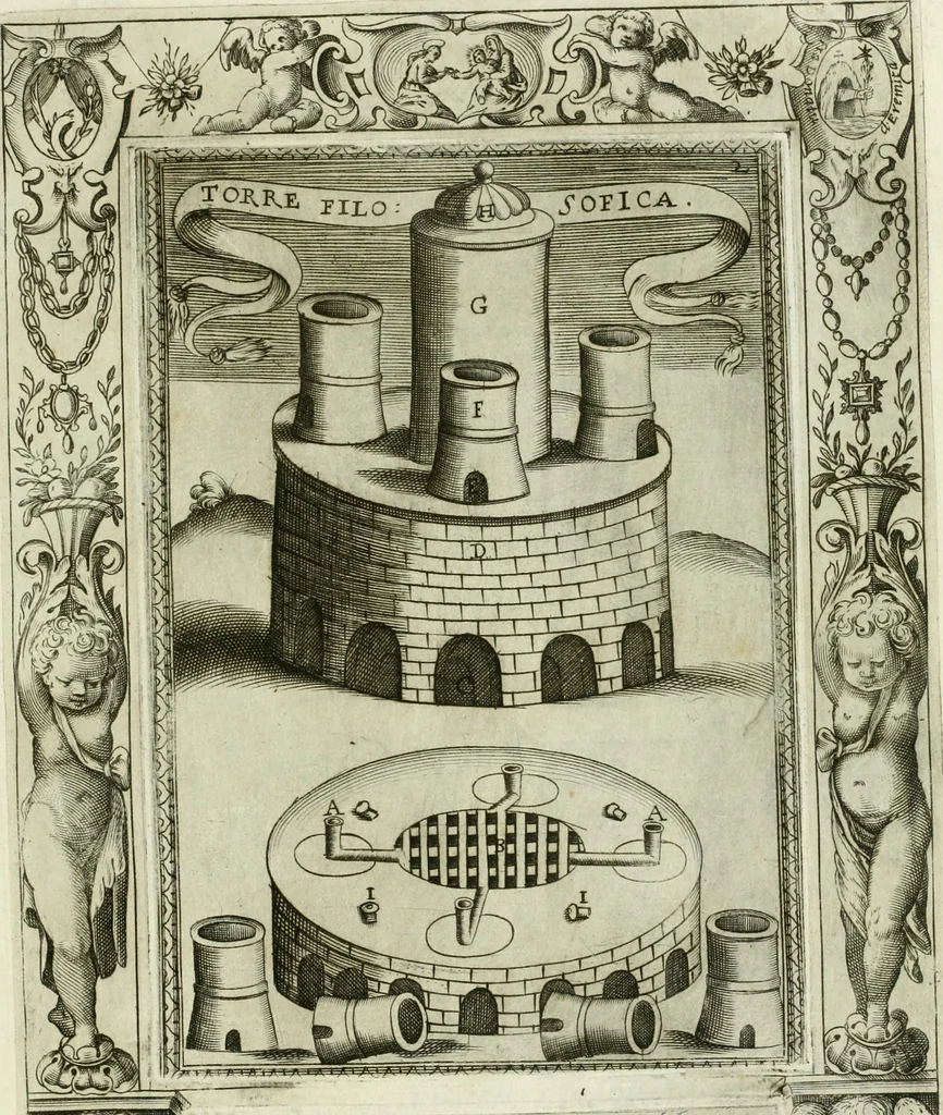 An illustration from Dell'elixir vitæ, 1624, leaf 208