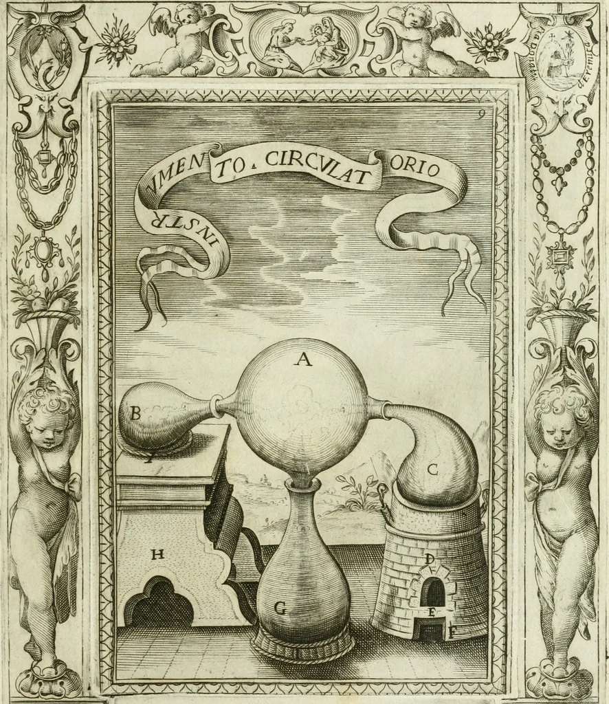 An illustration from Dell'elixir vitæ, 1624, leaf 222