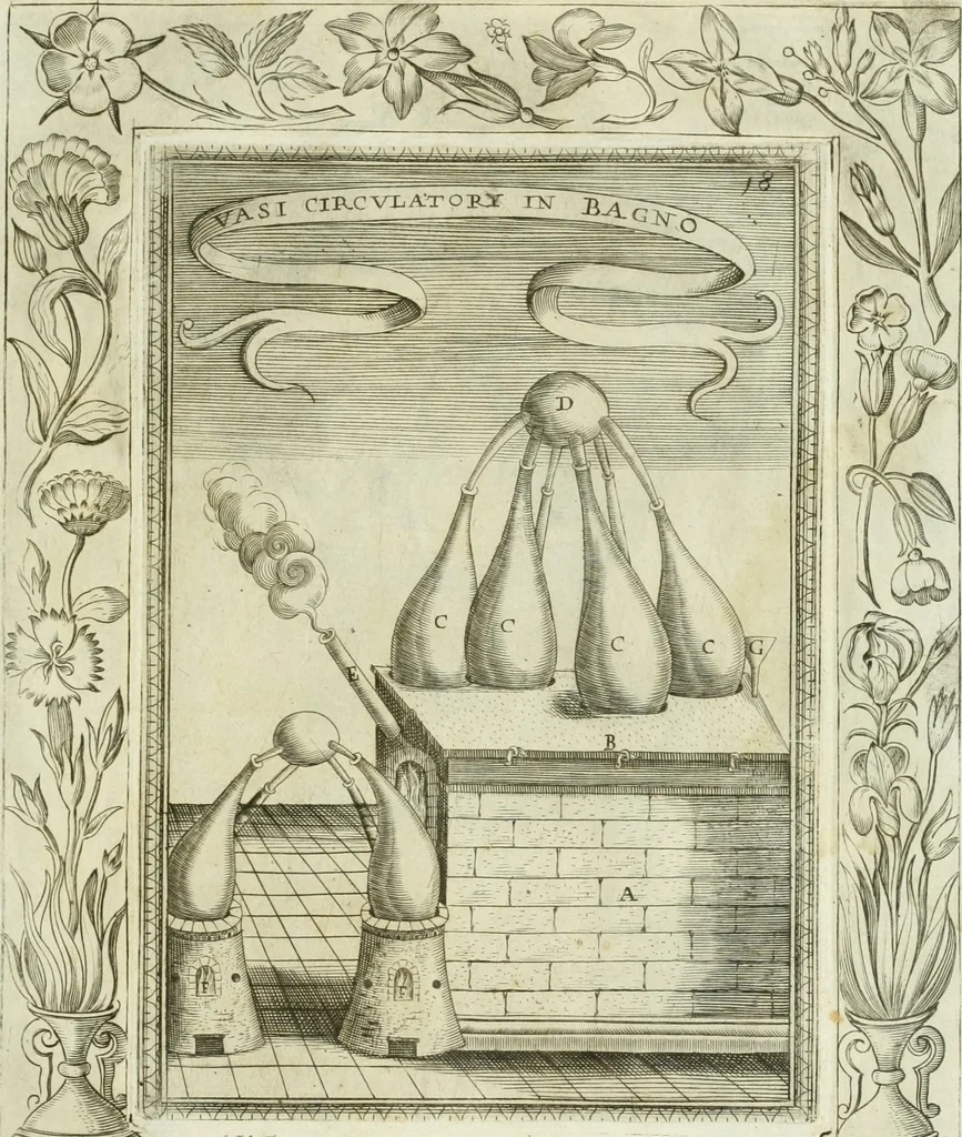 An illustration from Dell'elixir vitæ, 1624, leaf 240