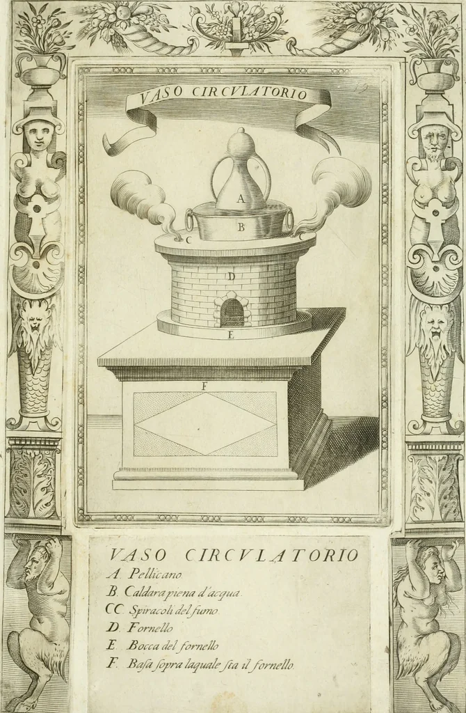 An illustration from Dell'elixir vitæ, 1624, leaf 242