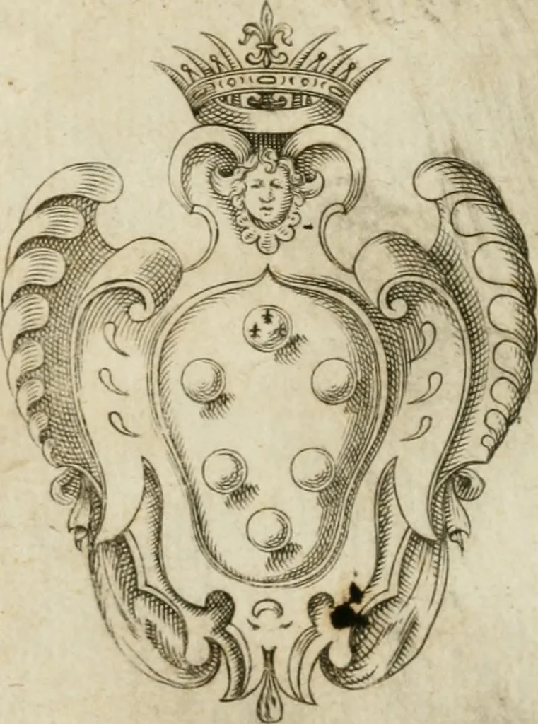 An illustration from Delle lodi di don Francesco Medici de' principi di Toscana : orazione, 1614, leaf 4