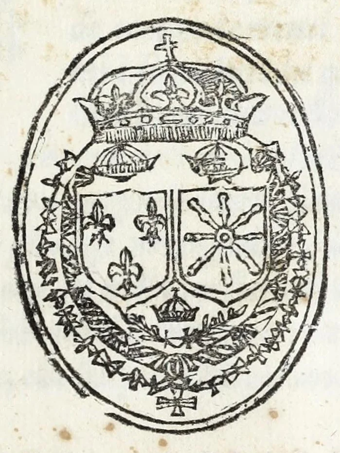 An illustration from Delle lodi di Luigi XIII, il giusto, rè di Francia e di Nauarra : orazione, 1645, leaf 5