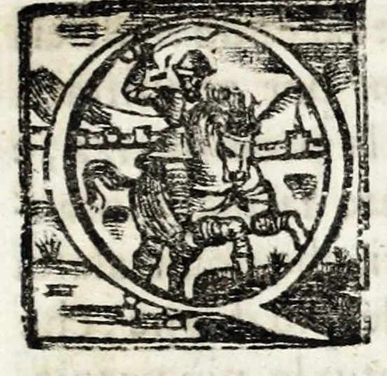 An illustration from Delle lodi di Luigi XIII, il giusto, rè di Francia e di Nauarra : orazione, 1645, leaf 9