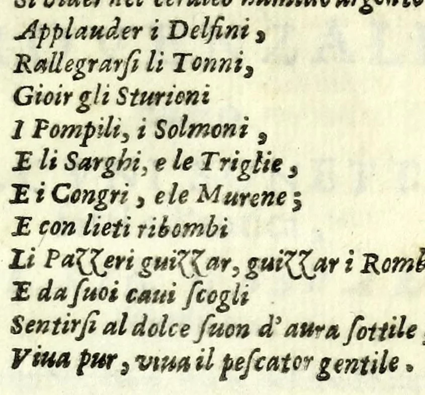 An illustration from Delle pescatorie, 1617, leaf 303