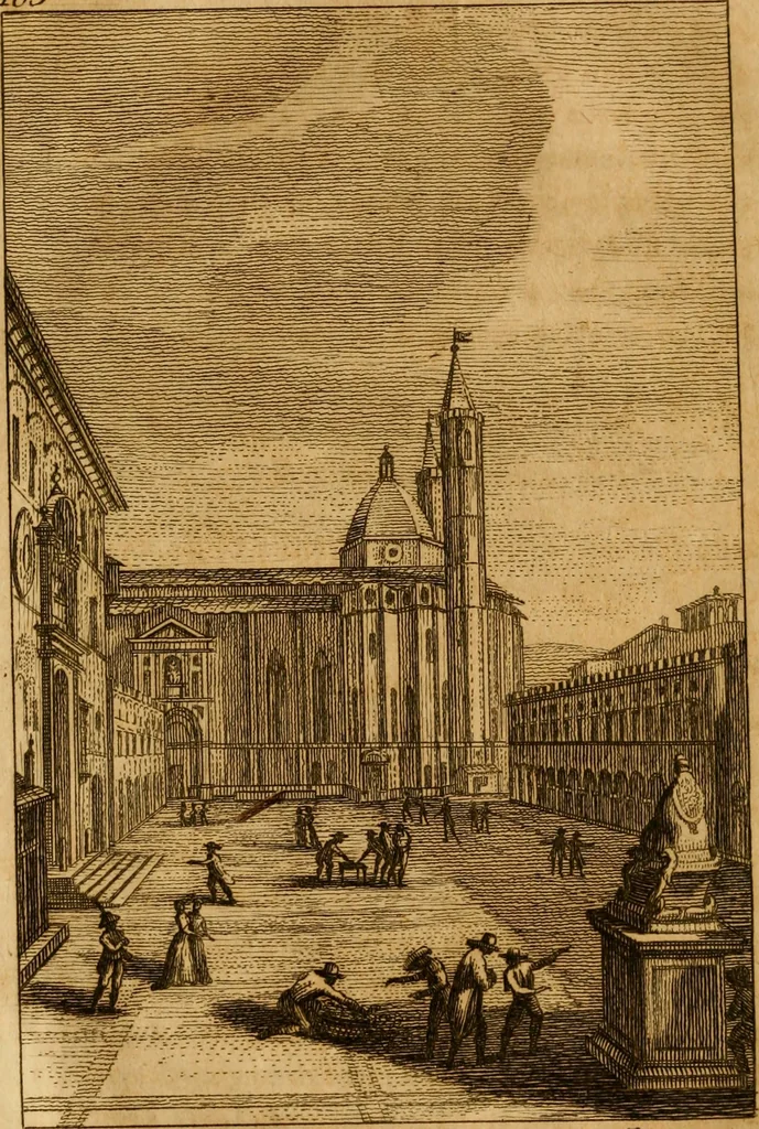 An illustration from Descrizione delle pitture, sculture, architetture ed altre cose rare della insigne città di Ascoli nella Marca, 1790, leaf 147