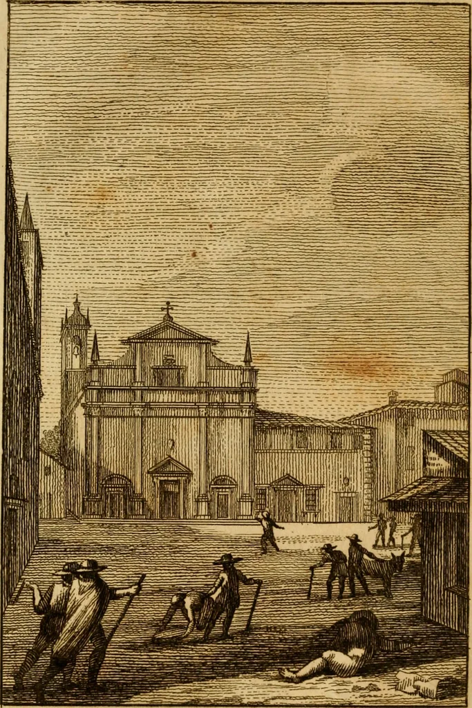 An illustration from Descrizione delle pitture, sculture, architetture ed altre cose rare della insigne città di Ascoli nella Marca, 1790, leaf 177