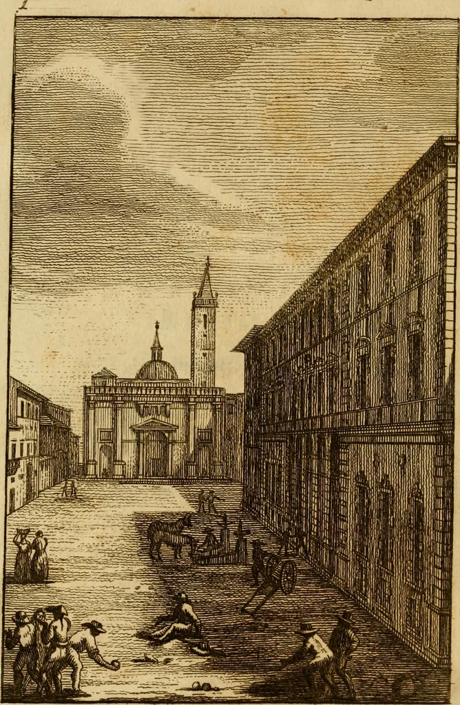 An illustration from Descrizione delle pitture, sculture, architetture ed altre cose rare della insigne città di Ascoli nella Marca, 1790, leaf 21