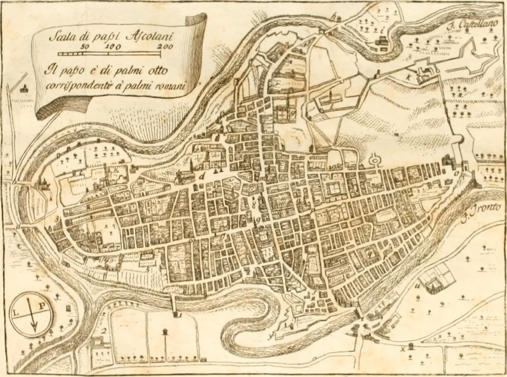 An illustration from Descrizione delle pitture, sculture, architetture ed altre cose rare della insigne città di Ascoli nella Marca, 1790, leaf 282