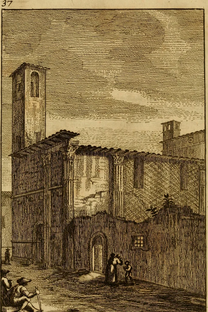 An illustration from Descrizione delle pitture, sculture, architetture ed altre cose rare della insigne città di Ascoli nella Marca, 1790, leaf 63