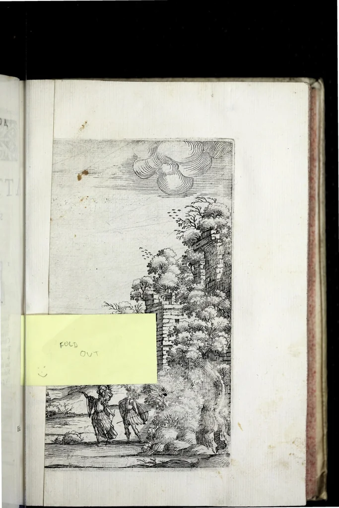 An illustration from Delle poesie dramatiche di Giovann' Andrea Moniglia, accademico della Crusca, parte prima[-terza], 1689, leaf 151