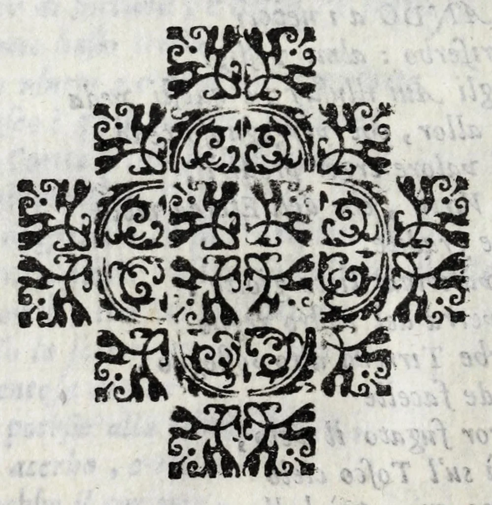 An illustration from Delle poesie dramatiche di Giovann' Andrea Moniglia, accademico della Crusca, parte prima[-terza], 1689, leaf 200