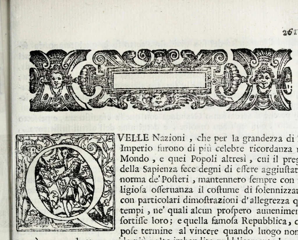 An illustration from Delle poesie dramatiche di Giovann' Andrea Moniglia, accademico della Crusca, parte prima[-terza], 1689, leaf 343