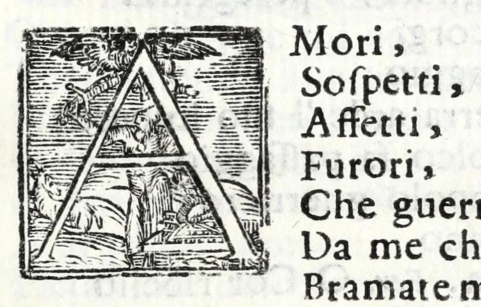 An illustration from Delle poesie dramatiche di Giovann' Andrea Moniglia, accademico della Crusca, parte prima[-terza], 1689, leaf 23