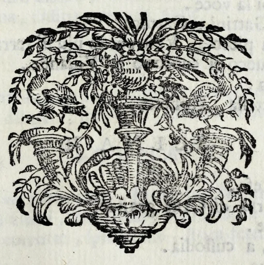 An illustration from Delle poesie dramatiche di Giovann' Andrea Moniglia, accademico della Crusca, parte prima[-terza], 1689, leaf 285