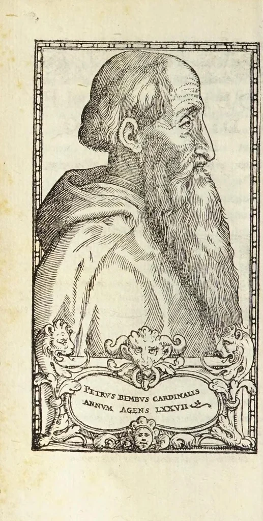 An illustration from Delle rime di M. Pietro Bembo : tratta dall'essemplare corretto di sua mano : tra lequali ce ne sono molte non piu stampate, 1558, leaf 12