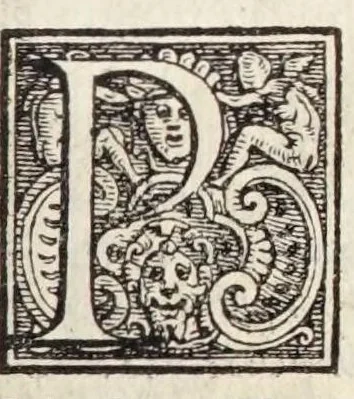 An illustration from Delle rime di M. Pietro Bembo : tratta dall'essemplare corretto di sua mano : tra lequali ce ne sono molte non piu stampate, 1558, leaf 13