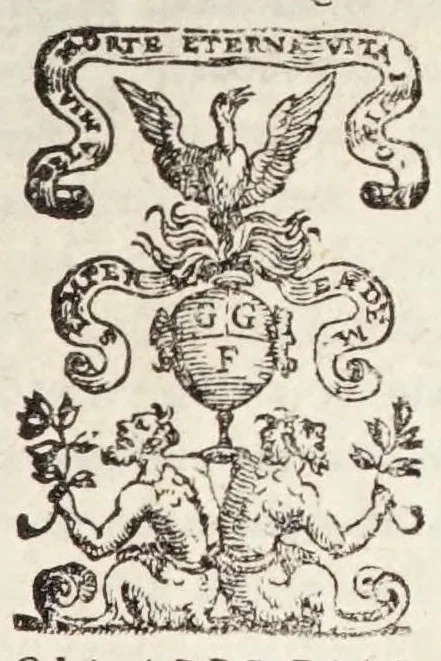 An illustration from Delle rime di M. Pietro Bembo : tratta dall'essemplare corretto di sua mano : tra lequali ce ne sono molte non piu stampate, 1558, leaf 7