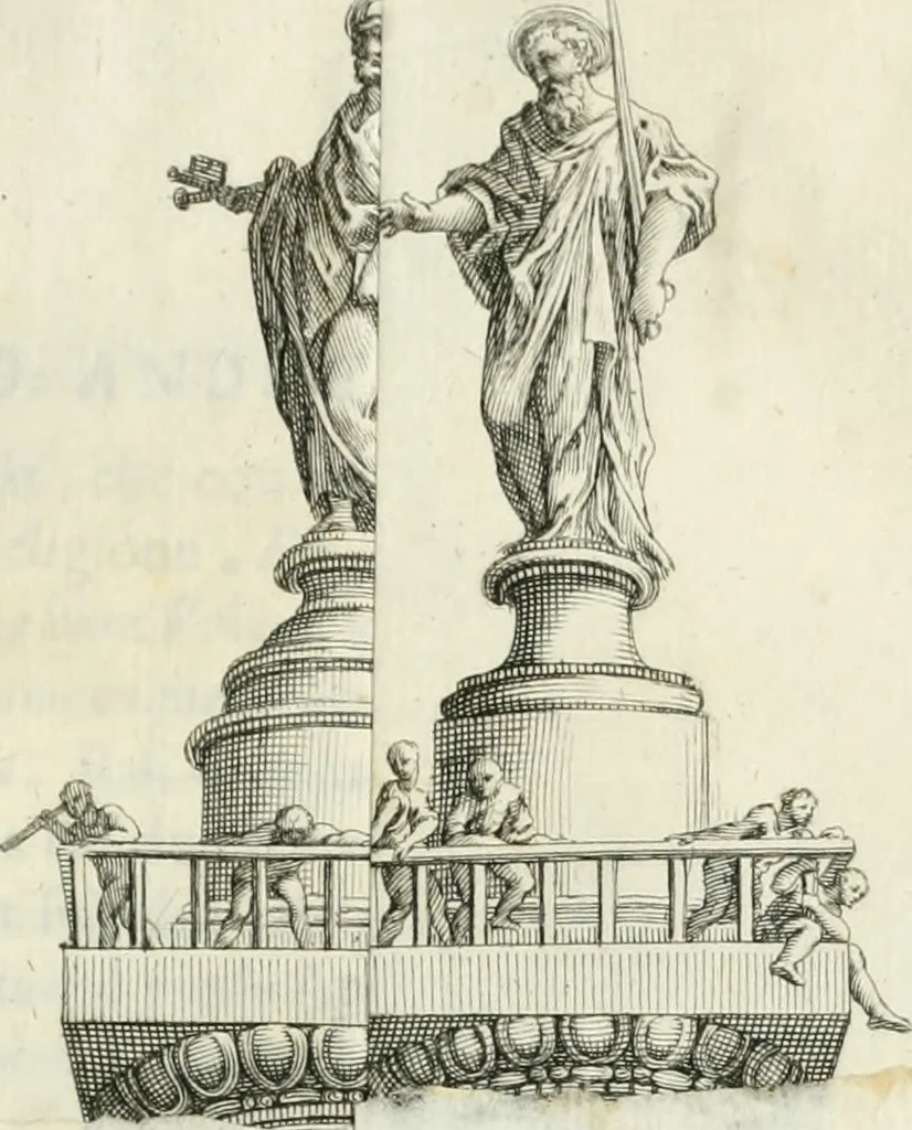 An illustration from Delle statue, 1661, leaf 138