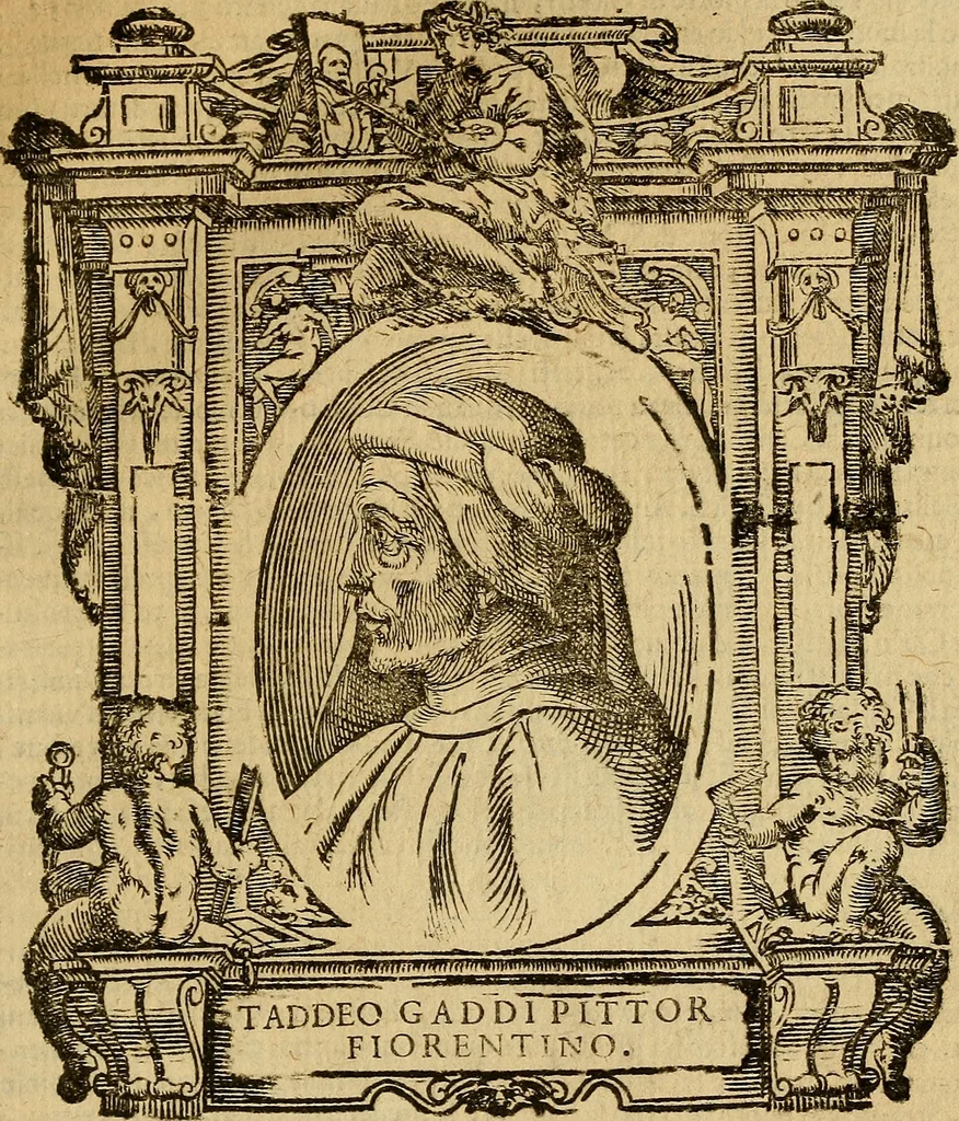 An illustration from Delle vite de' più eccellenti pittori, scultori, et architetti, 1648, leaf 188