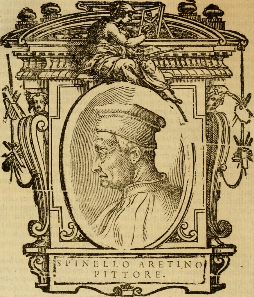 An illustration from Delle vite de' più eccellenti pittori, scultori, et architetti, 1648, leaf 225