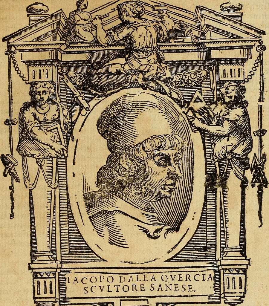 An illustration from Delle vite de' più eccellenti pittori, scultori, et architetti, 1648, leaf 254