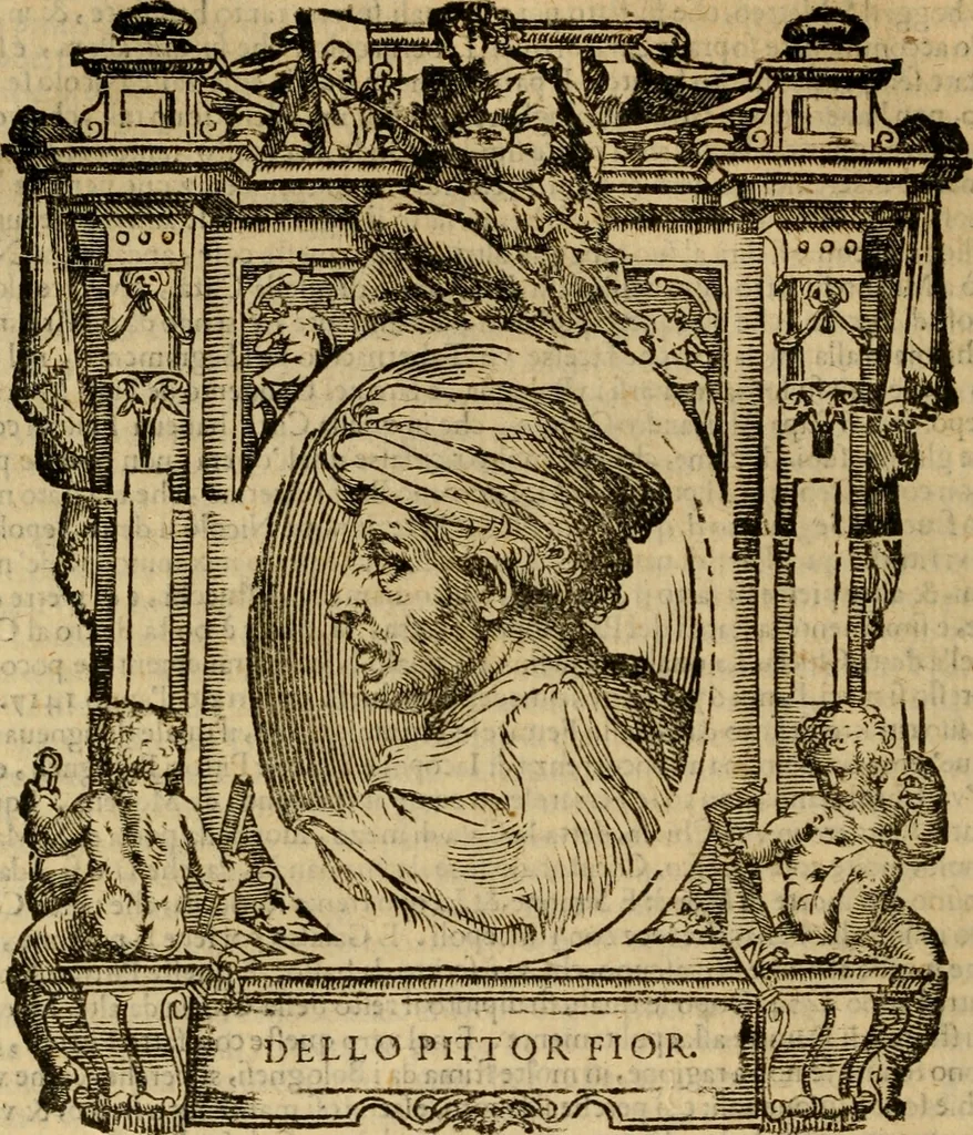 An illustration from Delle vite de' più eccellenti pittori, scultori, et architetti, 1648, leaf 261