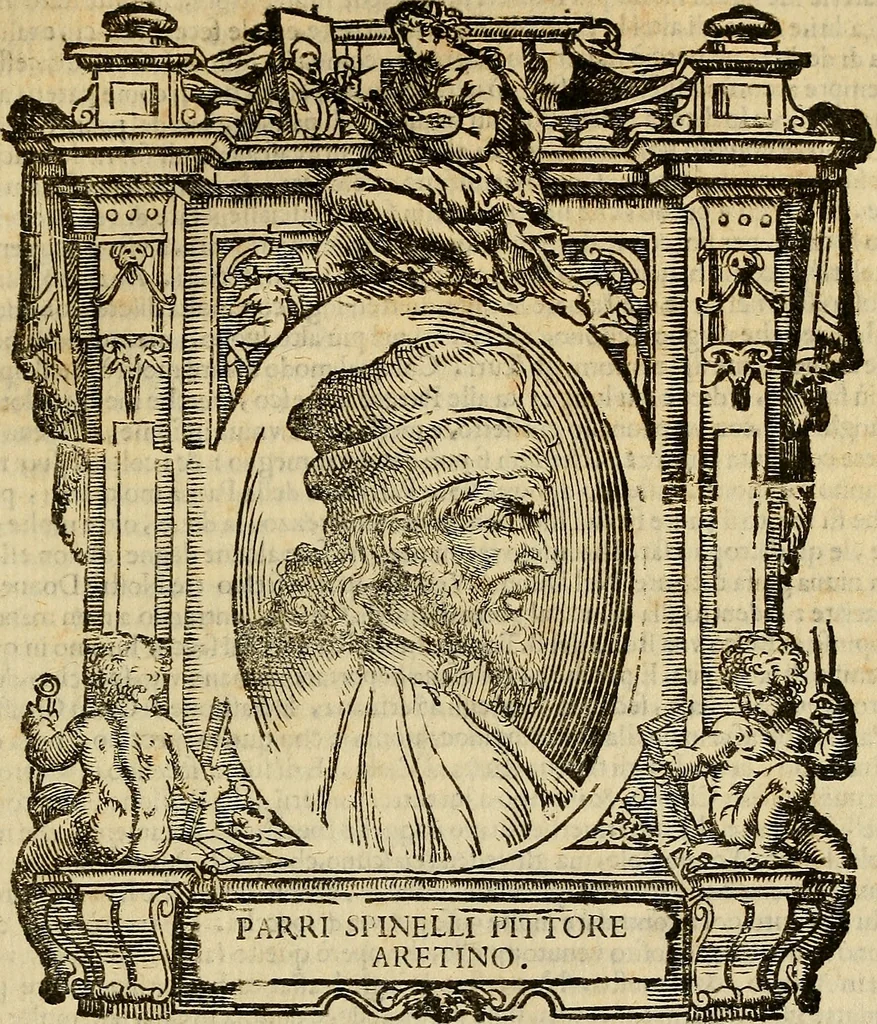 An illustration from Delle vite de' più eccellenti pittori, scultori, et architetti, 1648, leaf 294