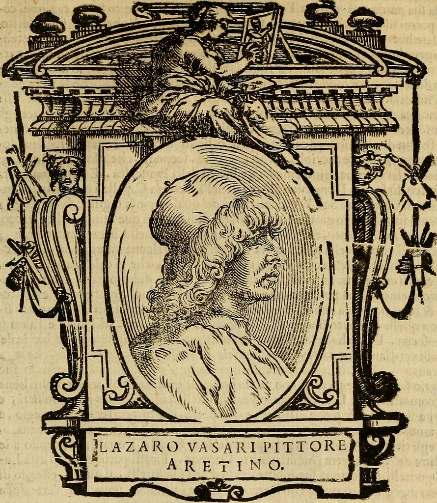 An illustration from Delle vite de' più eccellenti pittori, scultori, et architetti, 1648, leaf 372