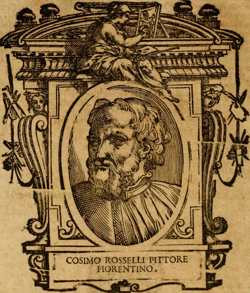 An illustration from Delle vite de' più eccellenti pittori, scultori, et architetti, 1648, leaf 439