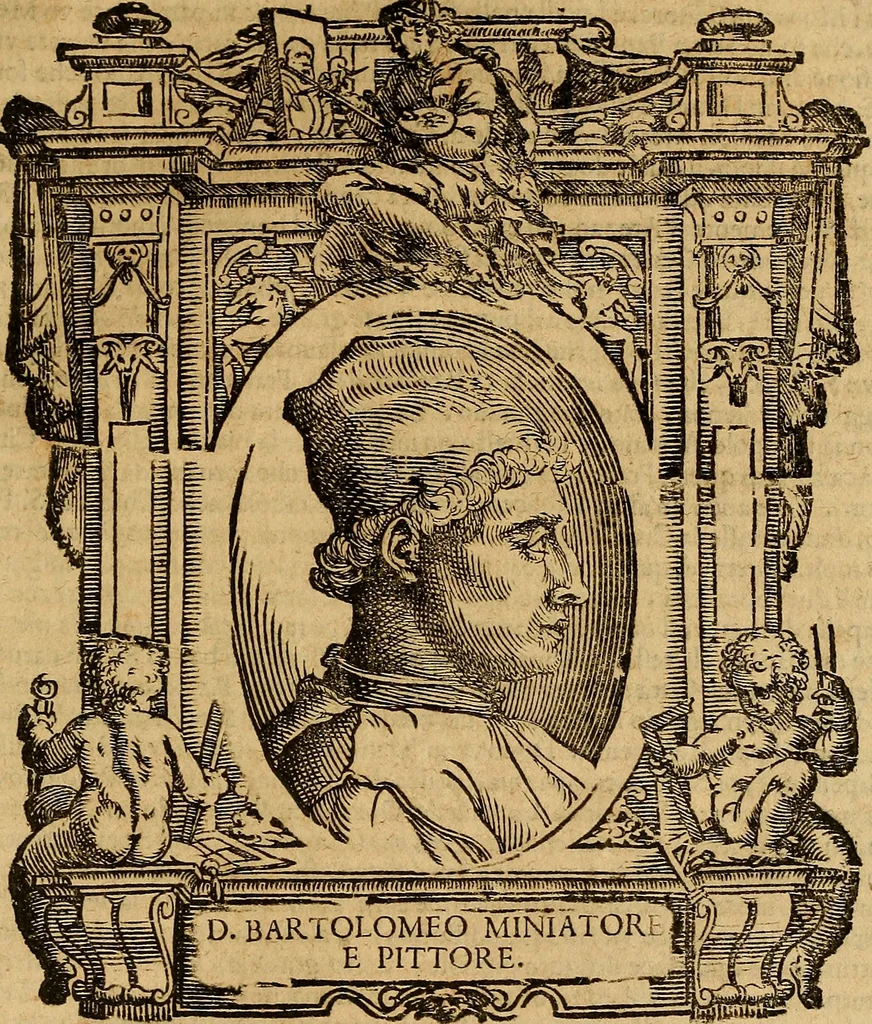 An illustration from Delle vite de' più eccellenti pittori, scultori, et architetti, 1648, leaf 448