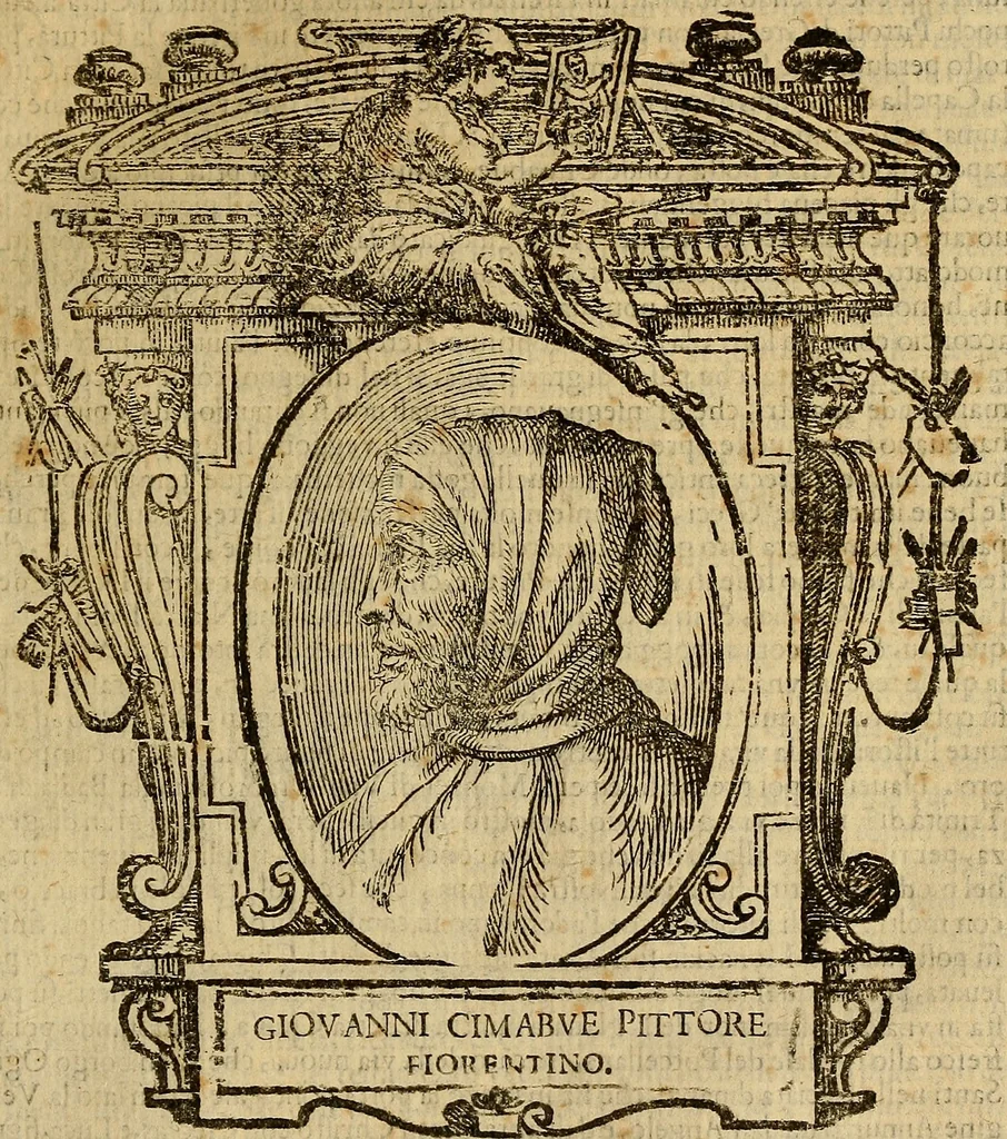 An illustration from Delle vite de' più eccellenti pittori, scultori, et architetti, 1648, leaf 96