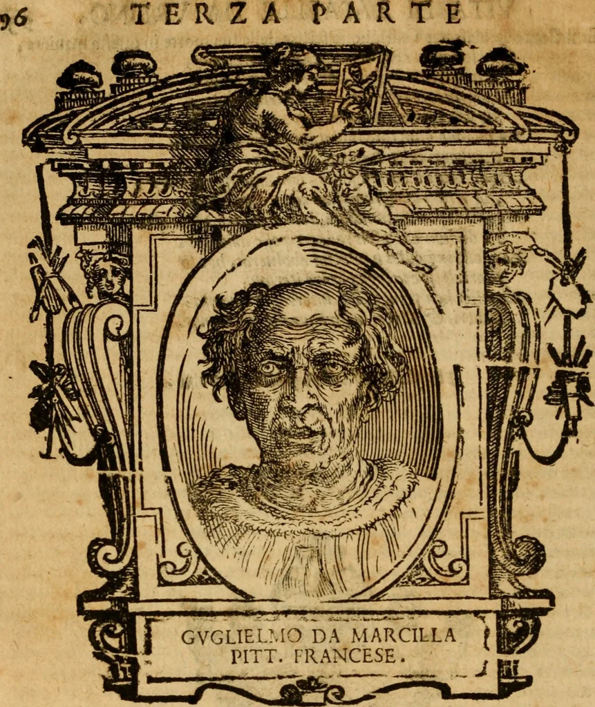 An illustration from Delle vite de' più eccellenti pittori, scultori, et architetti, 1648, leaf 103