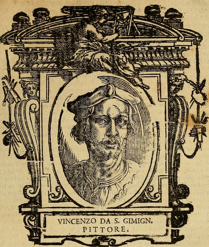 An illustration from Delle vite de' più eccellenti pittori, scultori, et architetti, 1648, leaf 124