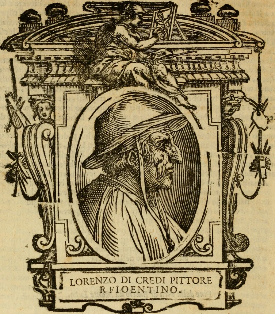 An illustration from Delle vite de' più eccellenti pittori, scultori, et architetti, 1648, leaf 143