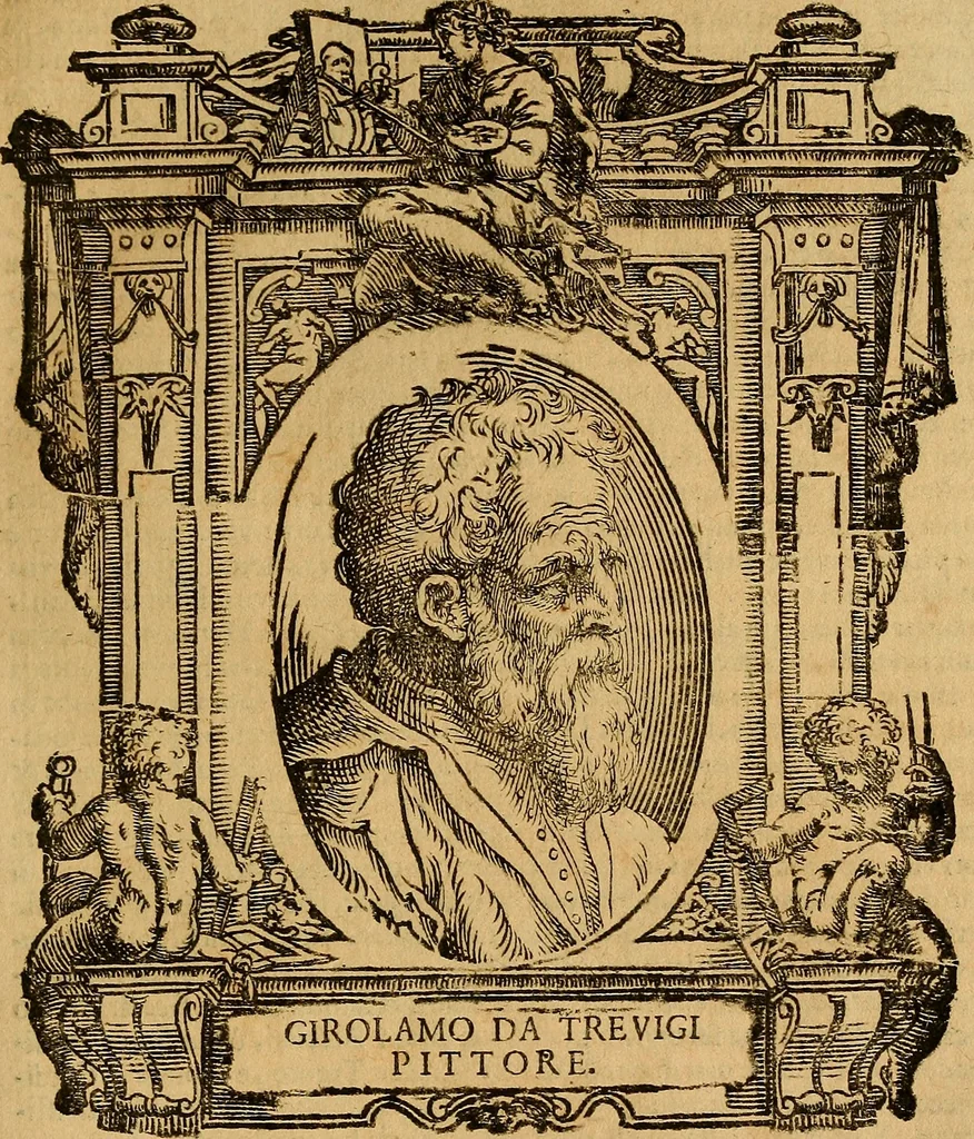 An illustration from Delle vite de' più eccellenti pittori, scultori, et architetti, 1648, leaf 206