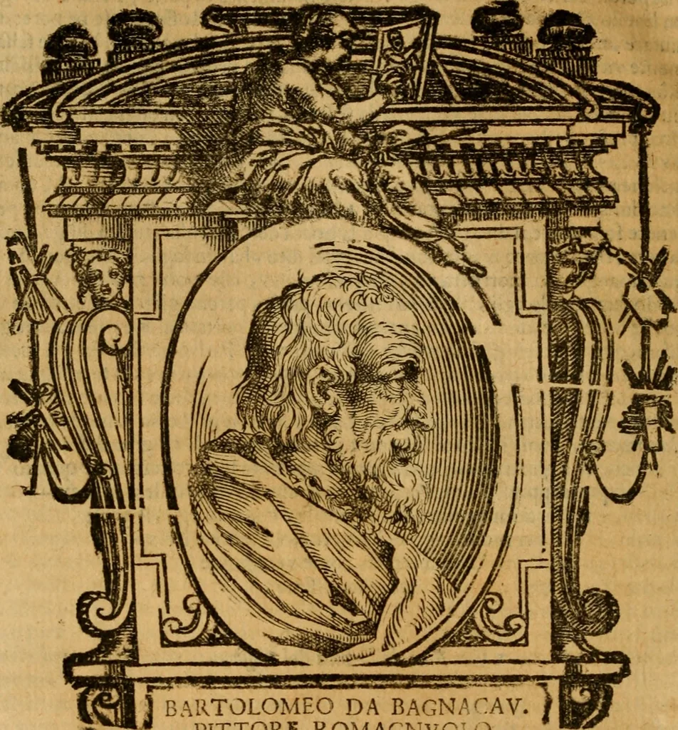An illustration from Delle vite de' più eccellenti pittori, scultori, et architetti, 1648, leaf 225